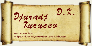 Đurađ Kuručev vizit kartica